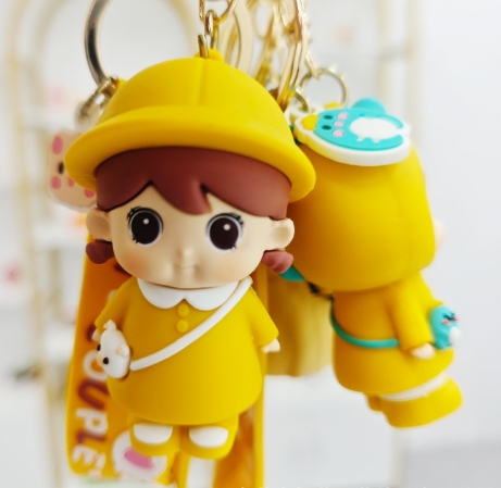 Kawaii Emoji soft pvc keychain filling machine